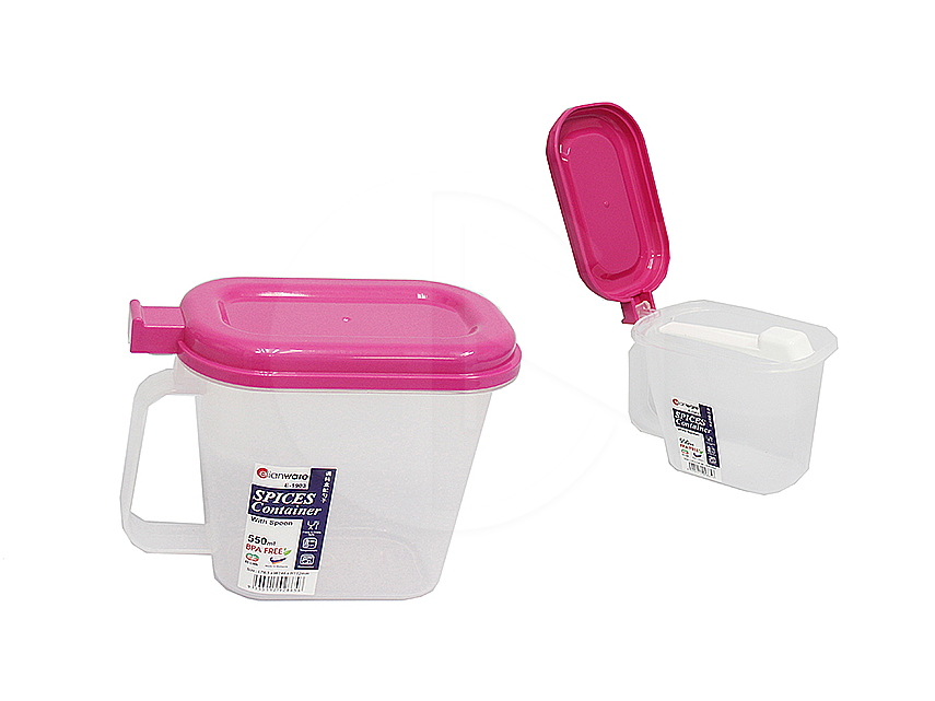 E1903<br>Condiment Spices Container With Spoon<br>调料盒陪勺子