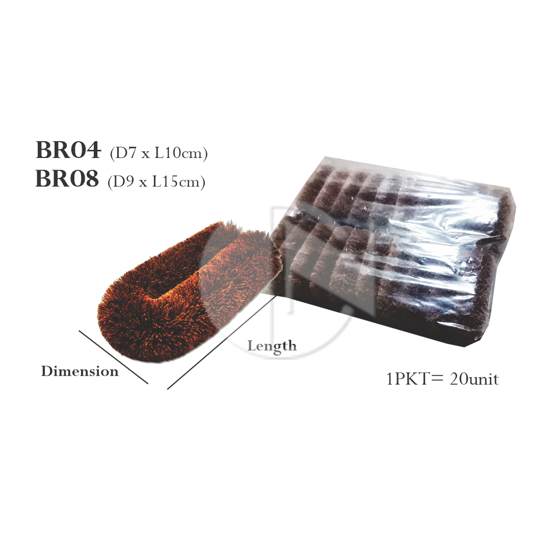 BR04,BR08<br>Brown Brush-Sri Lanka<br>4" 褐棕刷
