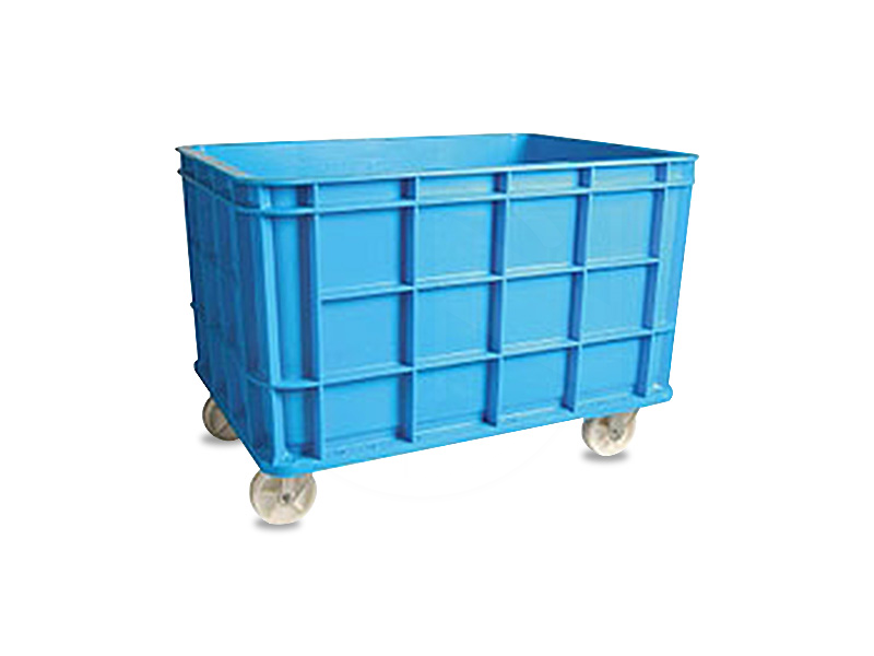 MS-6400SW<br>Solid W/Wheeled Container <br>无洞有轮工业篮