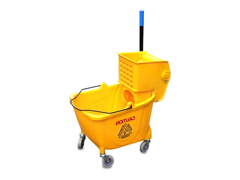 AF-070<br>32L Mopping Pail W/Wringly & Castors(L)<br>单桶大号塑料榨水车(L)