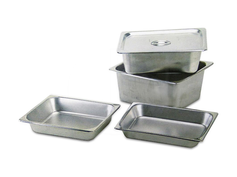 3007HO,3010HO<br>H/Size Food Pan (18.0)<br> 钢小方菜盆