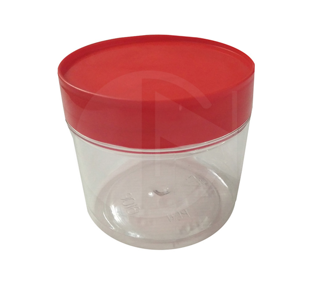 3019PET<br>1000ml Pet Container<br>红 盖 圆 糖 罐