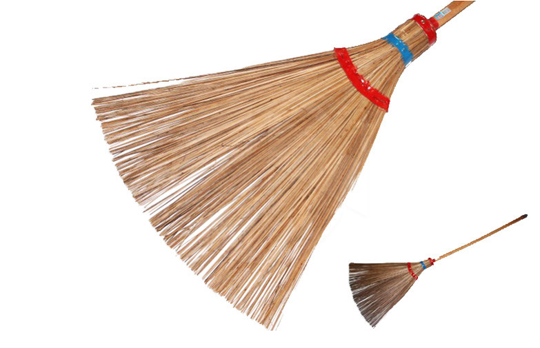 PG888<br>5" Wooden Handle Lili Broom<br>木柄椰骨扫