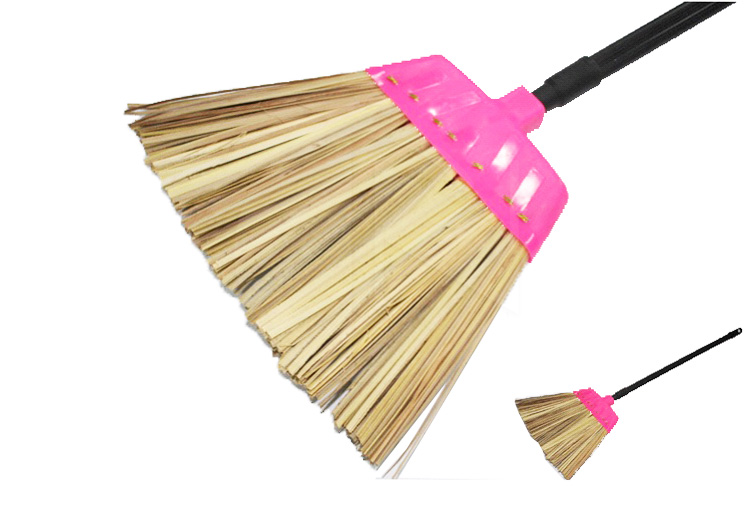 PG881<br>Plastic Top Bamboo Broom Head<br>本地胶头葵扫头