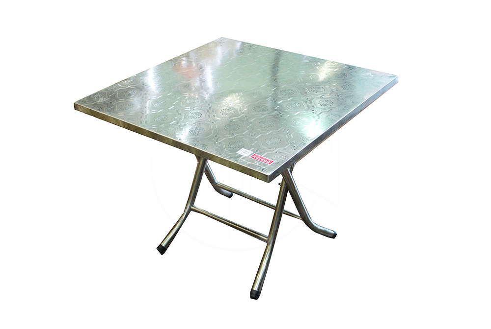 TS0562<br>Stainless Steel Table<br>方桌 （圆脚）