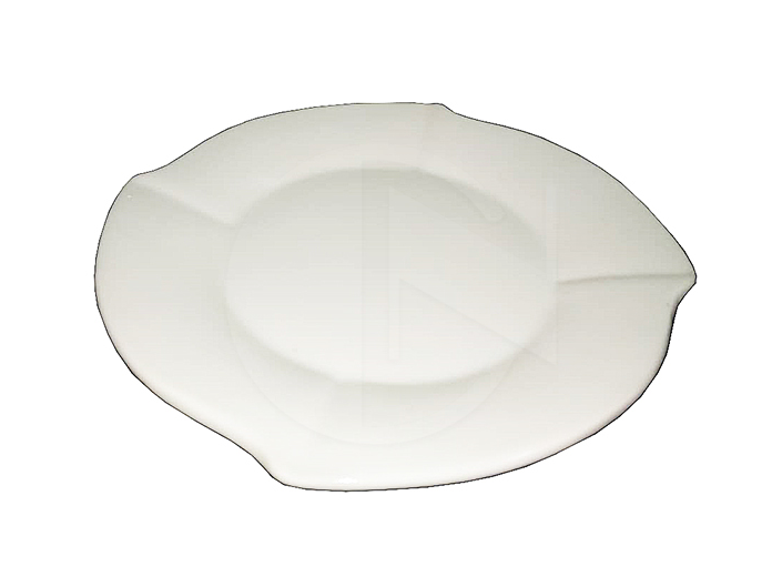 160-156<br>Trapeziform Shallow Plate<br>不规四角浅式盘 (特白瓷)