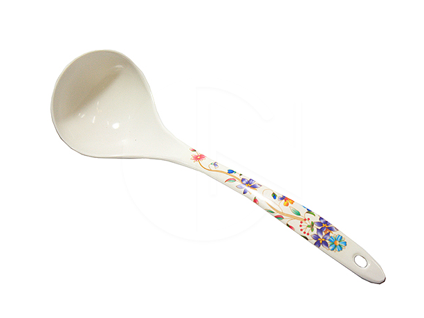 105 CX<br>Flower Plastic Rice Scoop<br>花柄铭汤壳