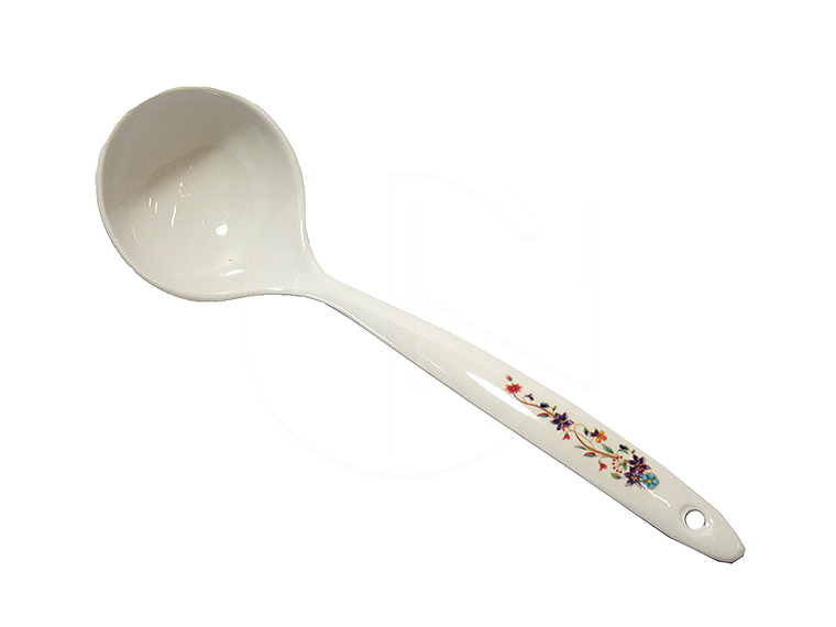 109 CX<br>Flower Plastic Scoop<br>花柄小铭汤壳