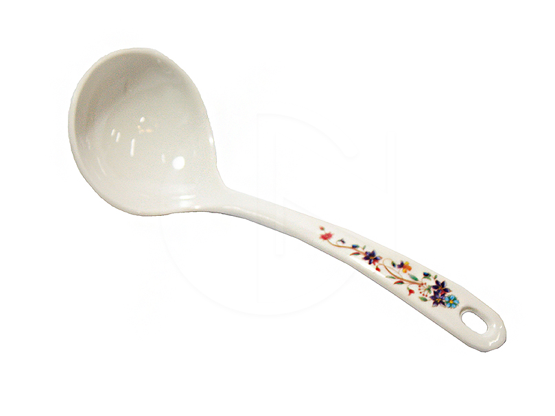 108  CX<br>Flower Handle Scoop<br>花柄小铭汤壳