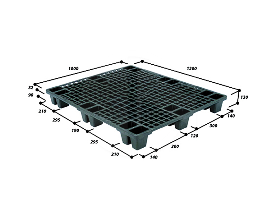 MS-9LN41210SL-BK<br>Plastic Pallet (black)