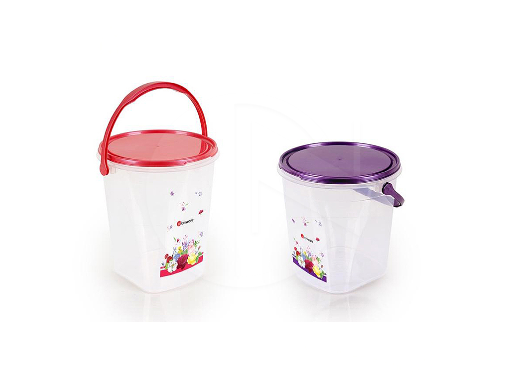 E017HD (F1)<br>Round Container With Handle<br>手提胶圆罐