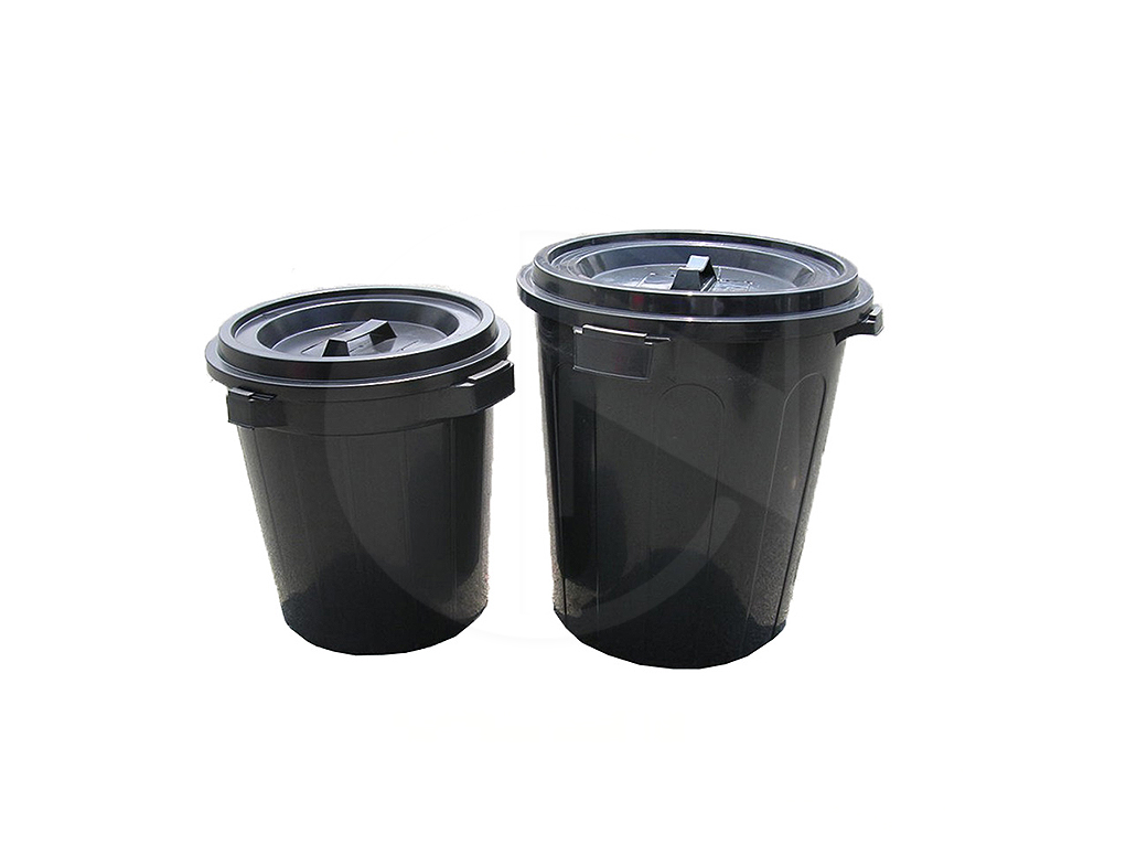 CSK-4012/BK,4018/BK<br>Black Pail W/Cover<br>黑盖桶 