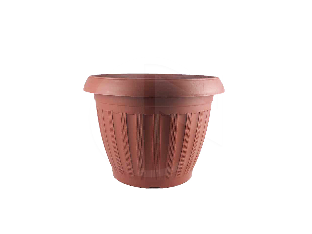 FC1-514 ~ FC1-516<br>Plastic Flower Pot-Dark Brown<br>胶花盆