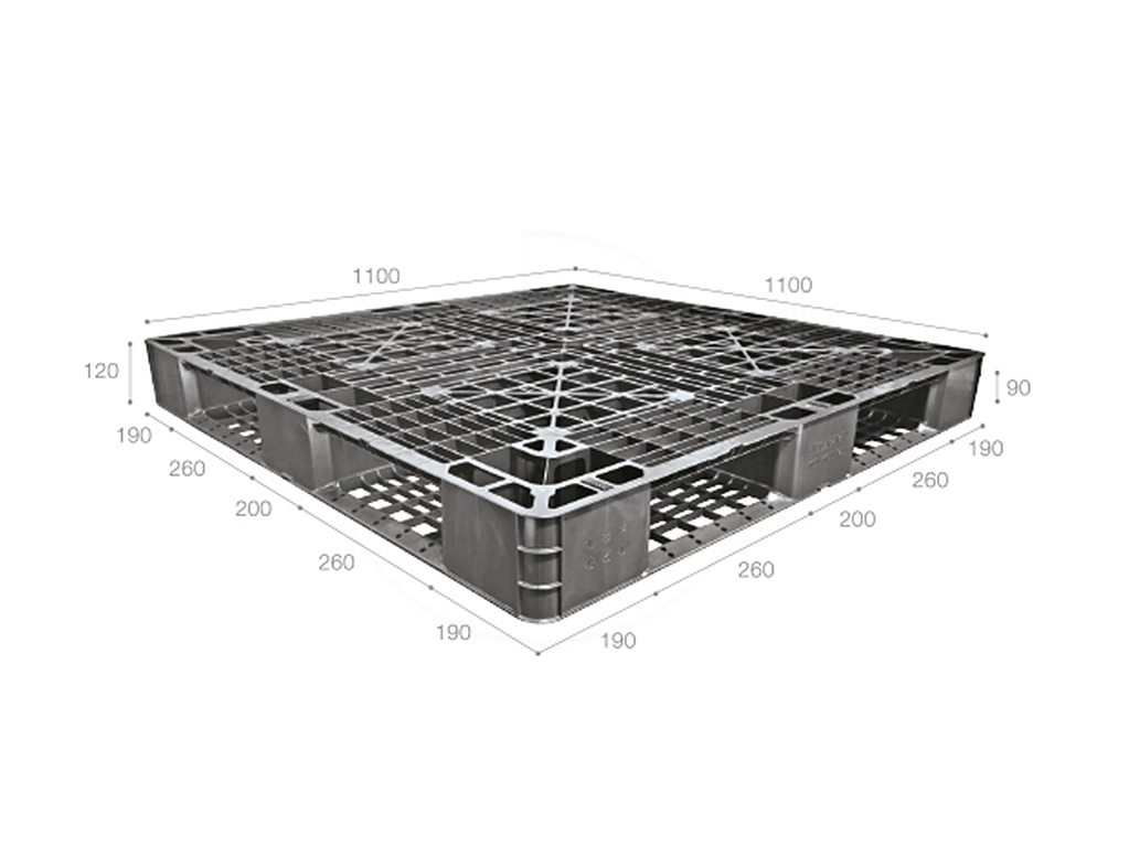 X1111D4-5A<br>Plastic Pallet-Double Deck<br>工业塑料托盘