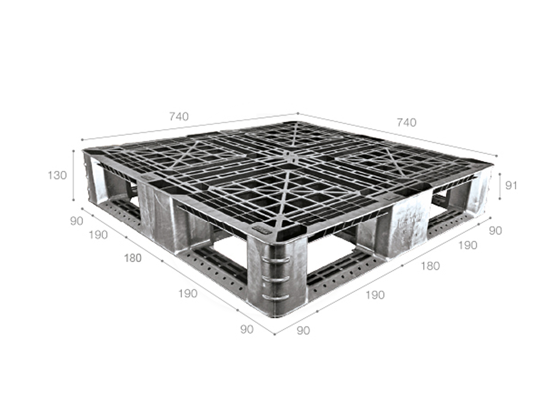 X7474D4-1A<br>Plastic Pallet<br>工业塑料托盘