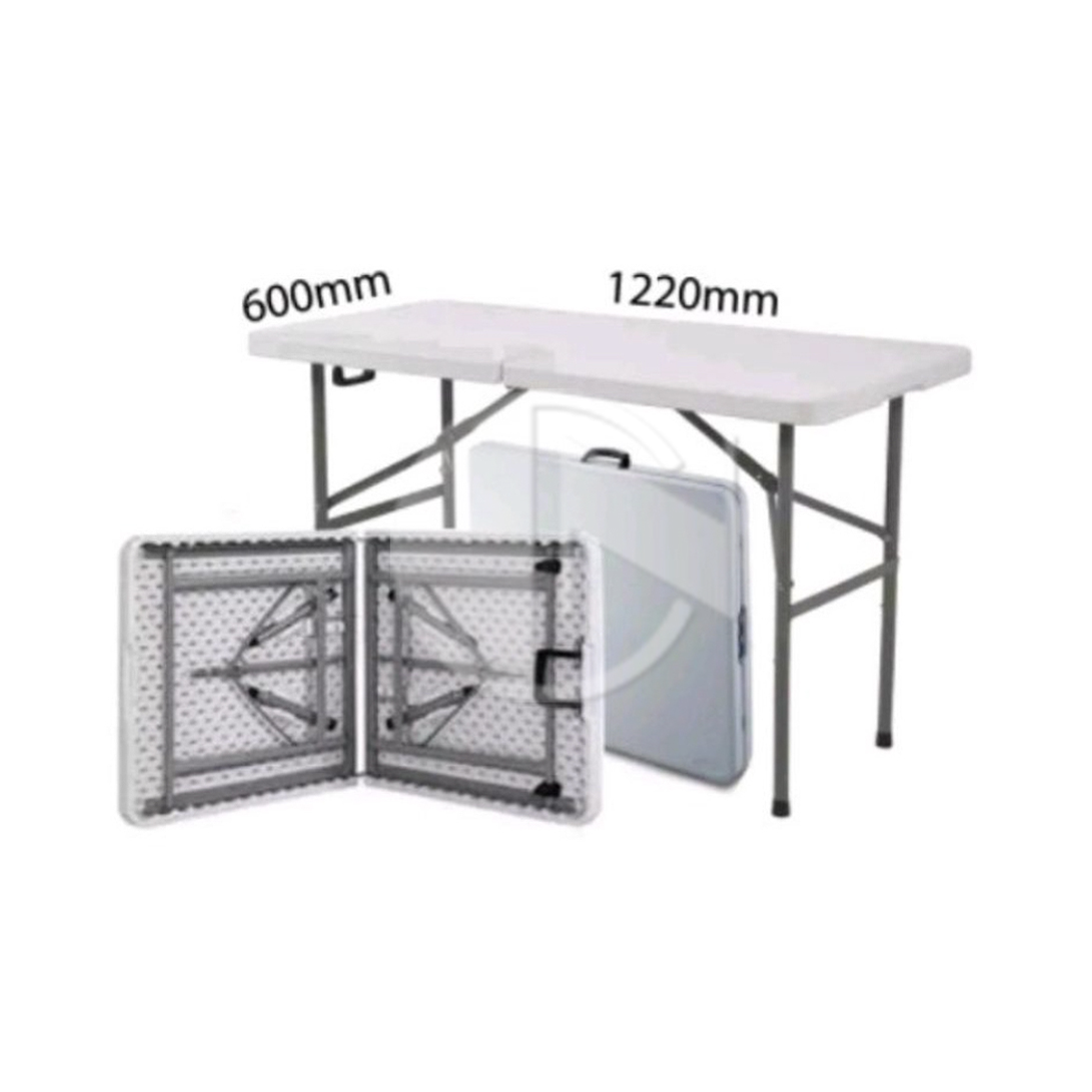 AS-T204<br>4FT Rectangular Foldable Table<br>4 FT 长方PE桌子（可折）