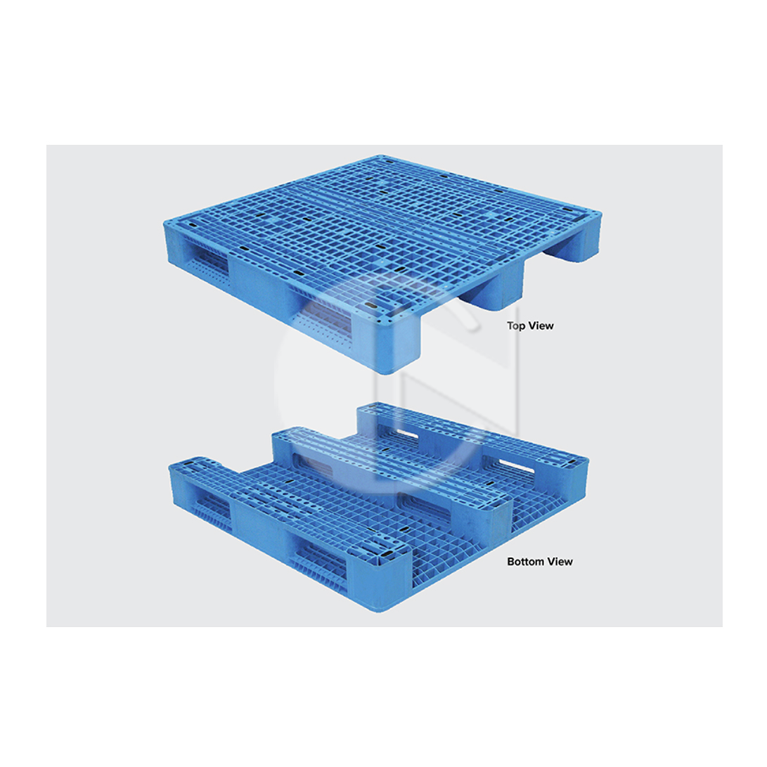 MS-EN4-1212-2C BE<br>Plastic Pallet -Blue