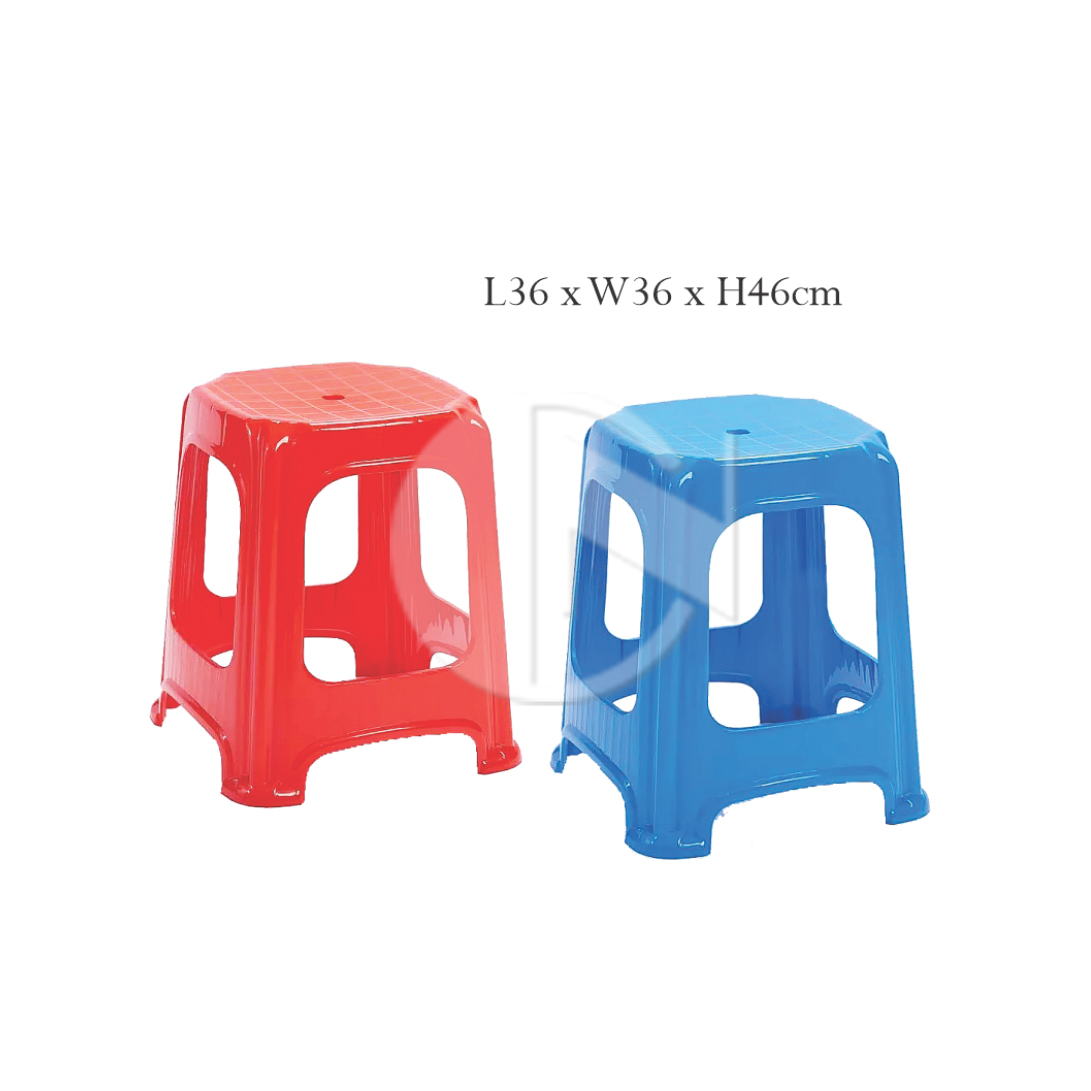 FC1122-S (RED/BLUE)<br>Plastic Stool<br>高脚凳仔