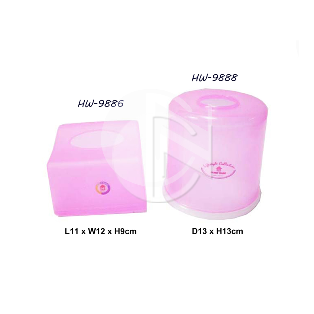 HW-9886,HW-9888<br>Plastic Tissue Holder<br>塑料纸巾盒